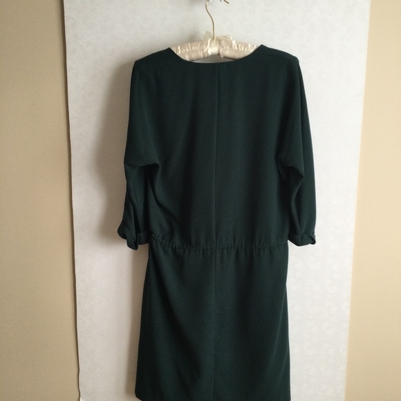 Jacob Dress Casual Drawstring Forest Green Size Med - Picture 2 of 5